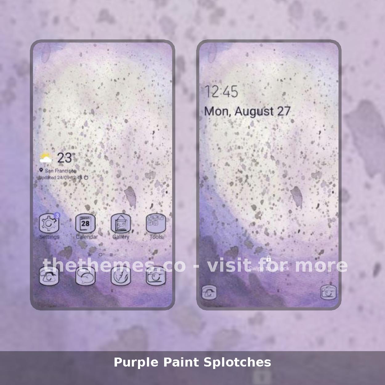 Purple Paint Splotches