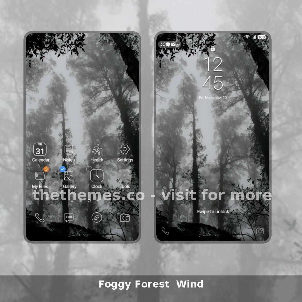 Foggy Forest  Wind