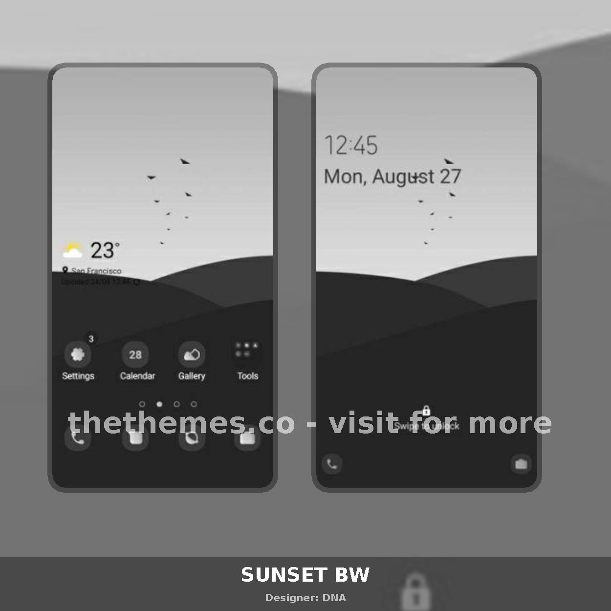 SUNSET BW