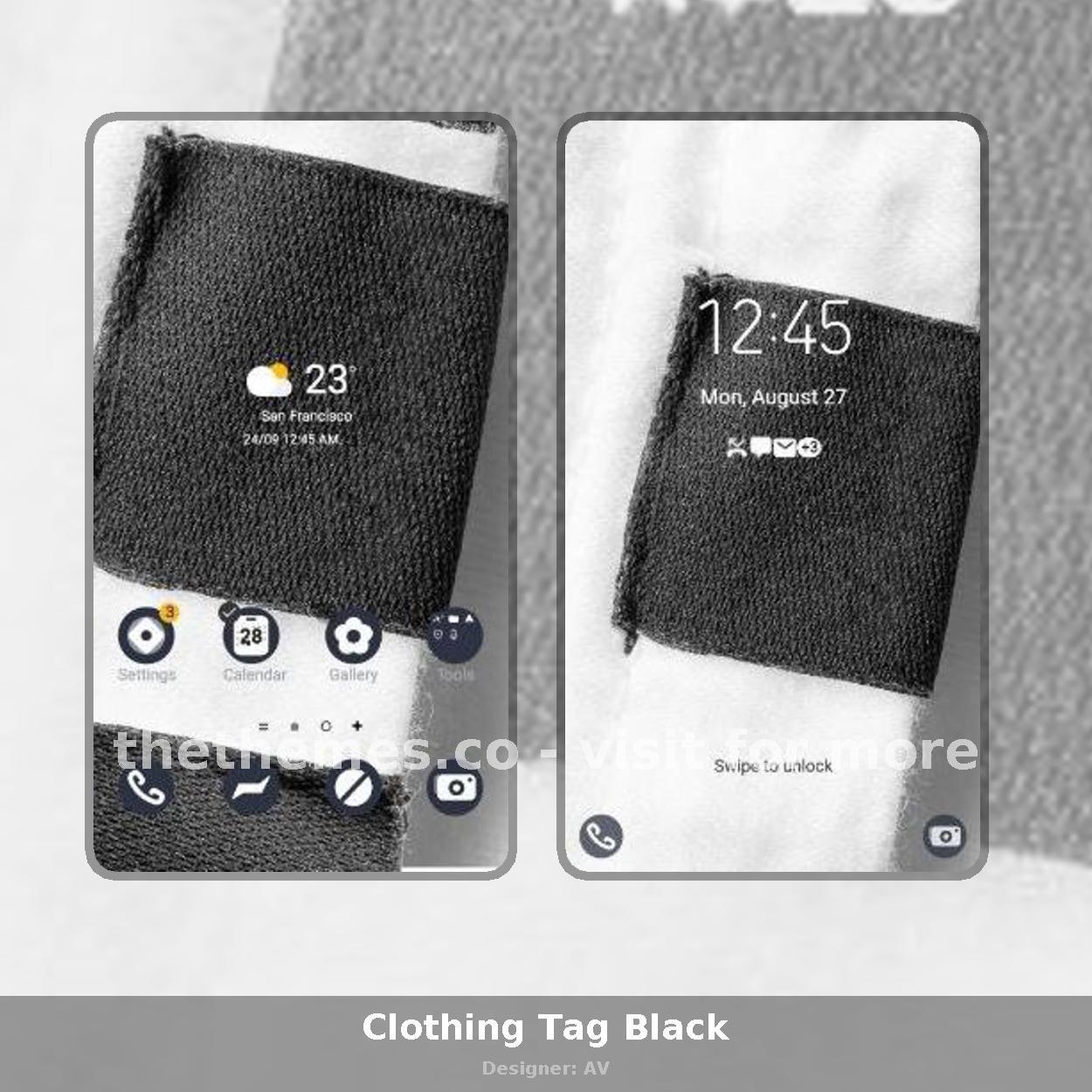 Clothing Tag Black