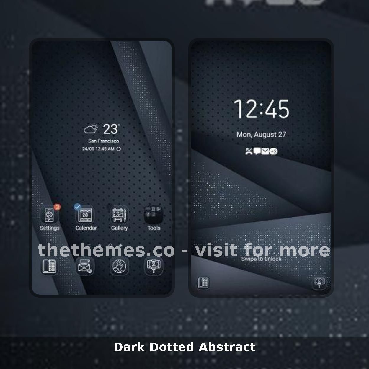Dark Dotted Abstract