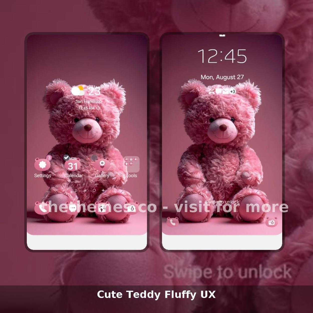 Cute Teddy Fluffy UX