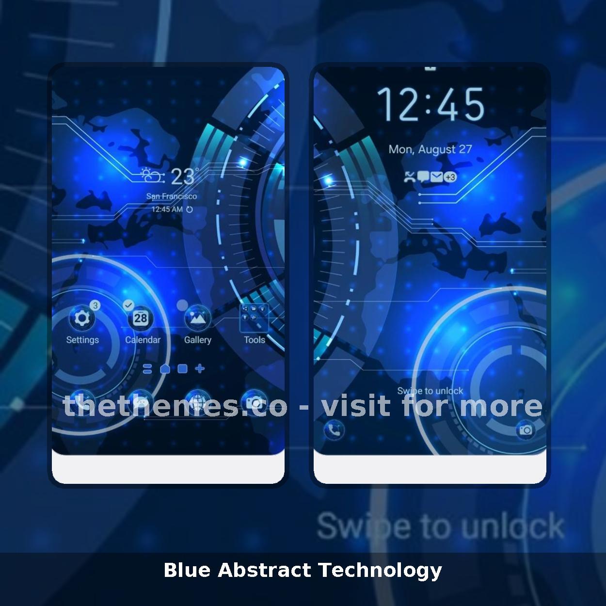 Blue Abstract Technology
