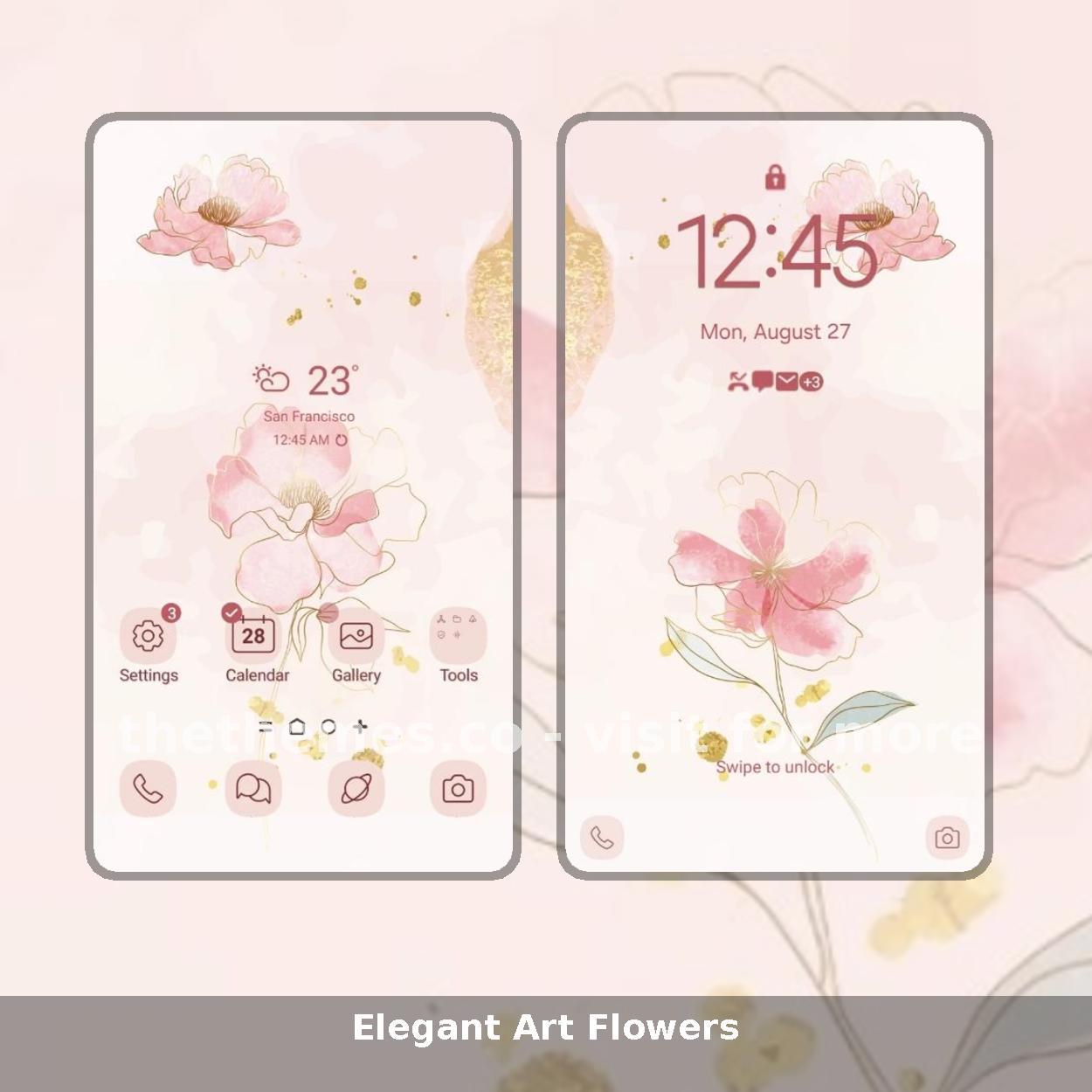 Elegant Art Flowers