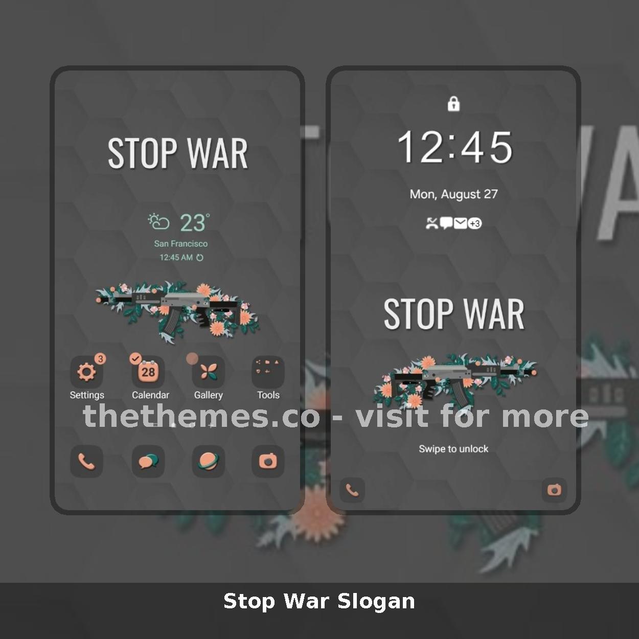 Stop War Slogan