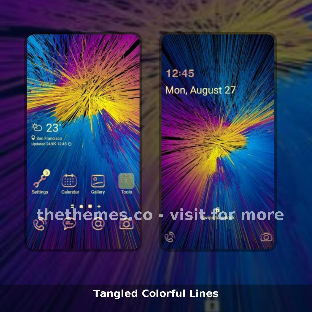 Tangled Colorful Lines