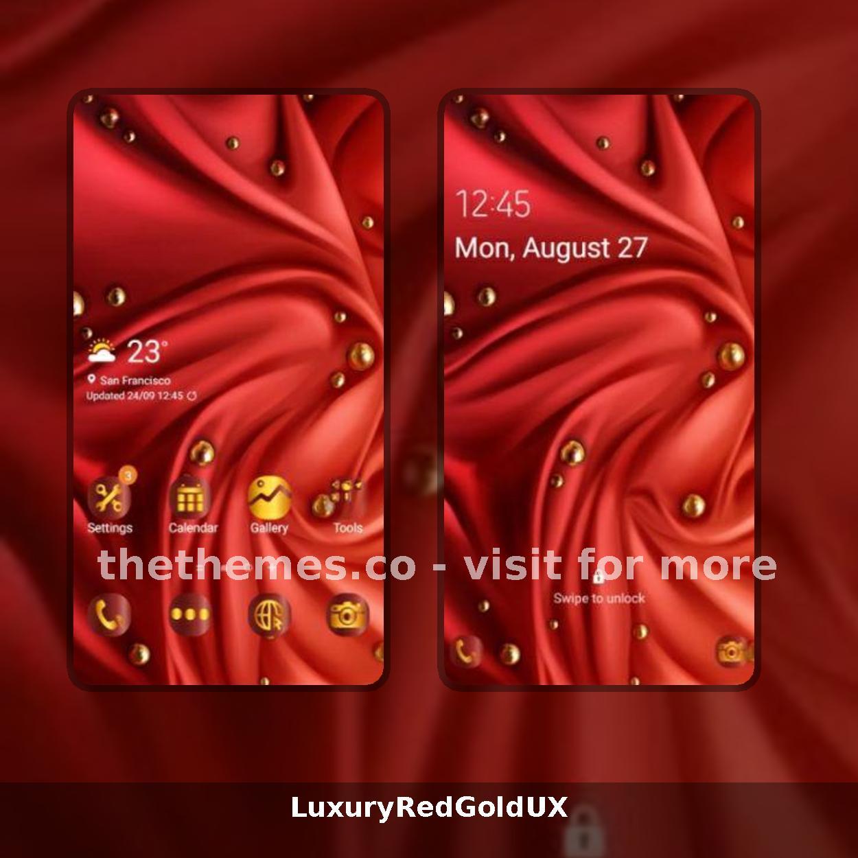 LuxuryRedGoldUX