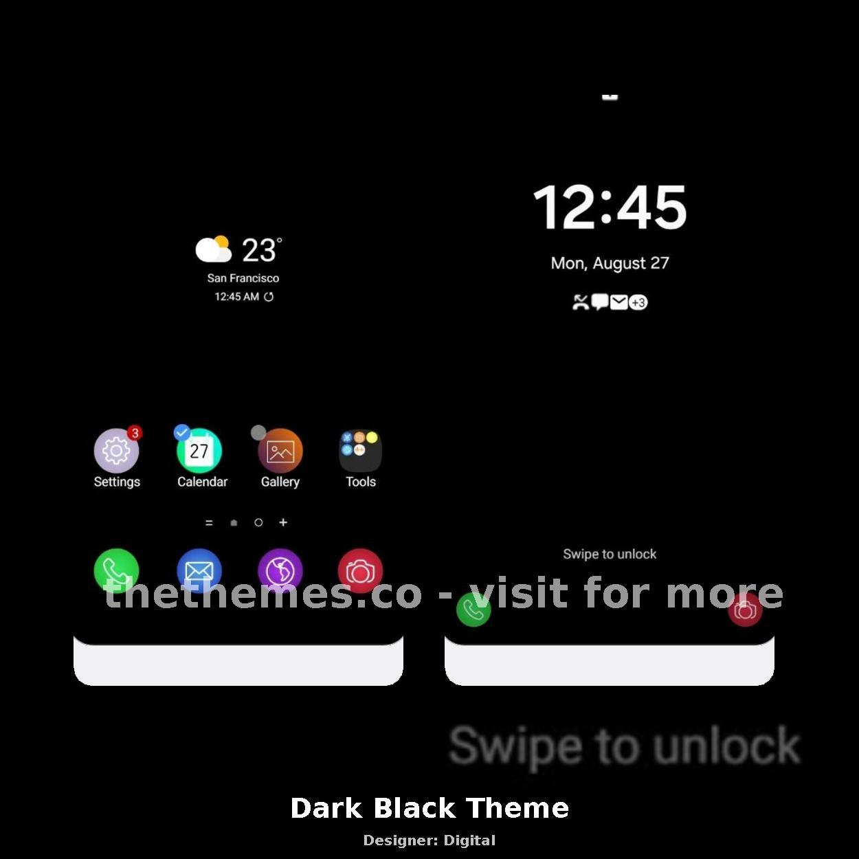 Dark Black Theme