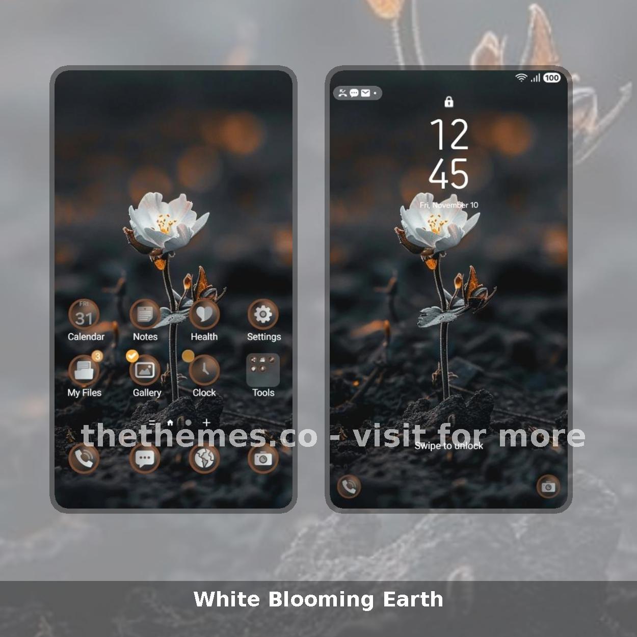 White Blooming Earth
