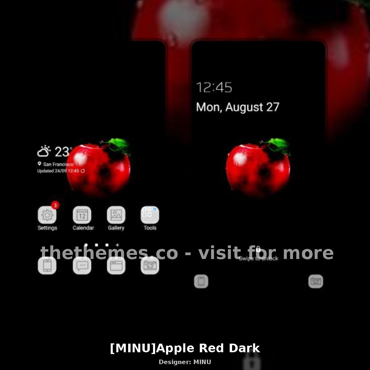 [MINU]Apple Red Dark