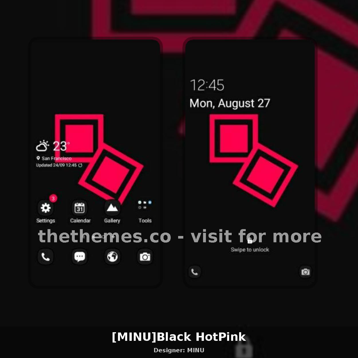[MINU]Black HotPink