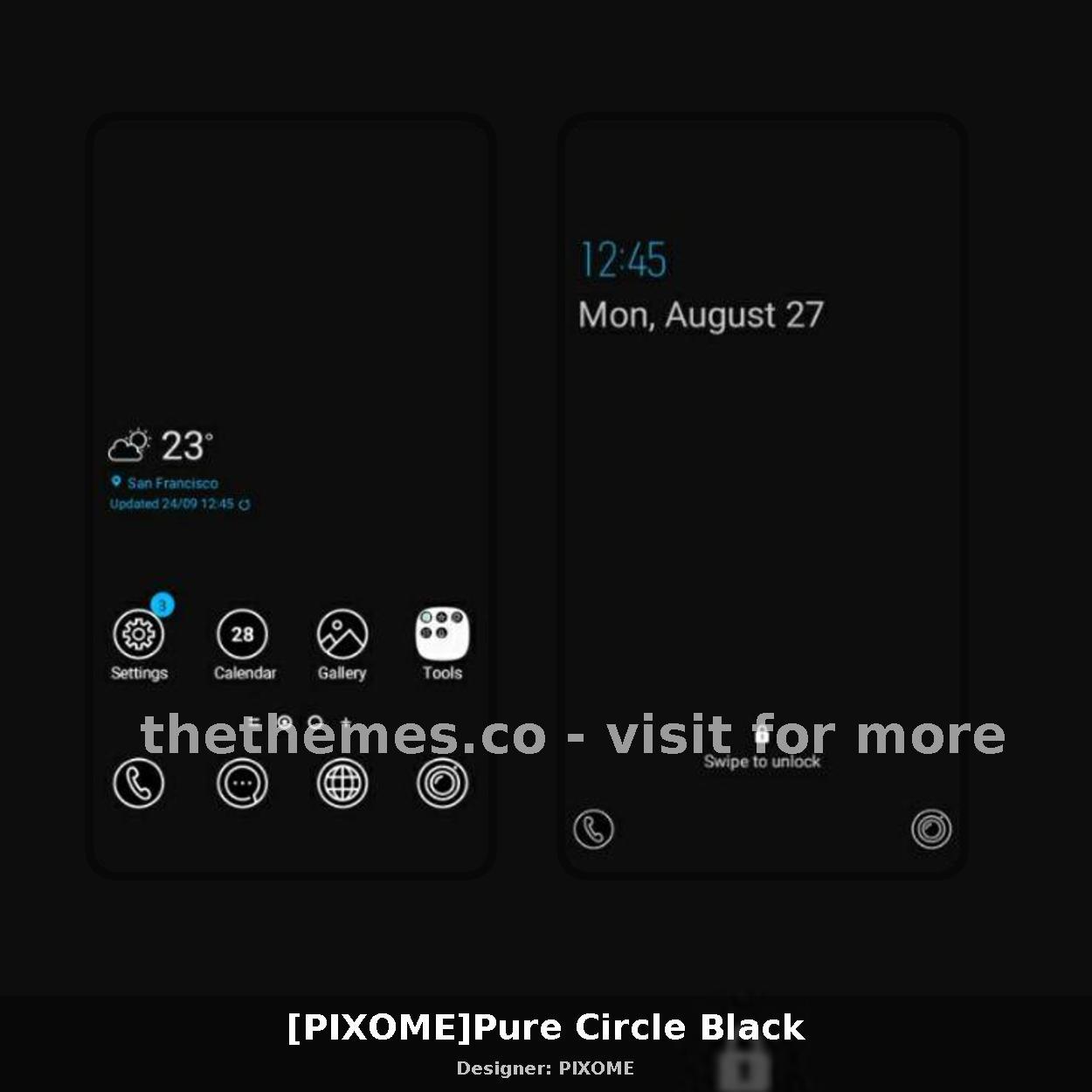 [PIXOME]Pure Circle Black