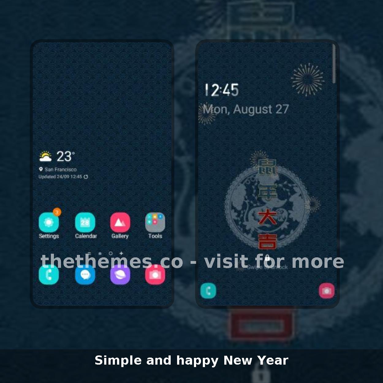 Simple and happy New Year