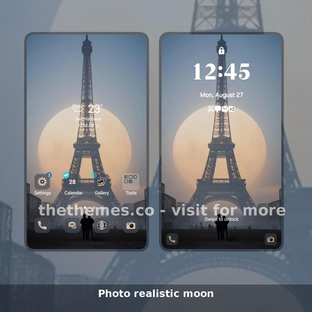 Photo realistic moon