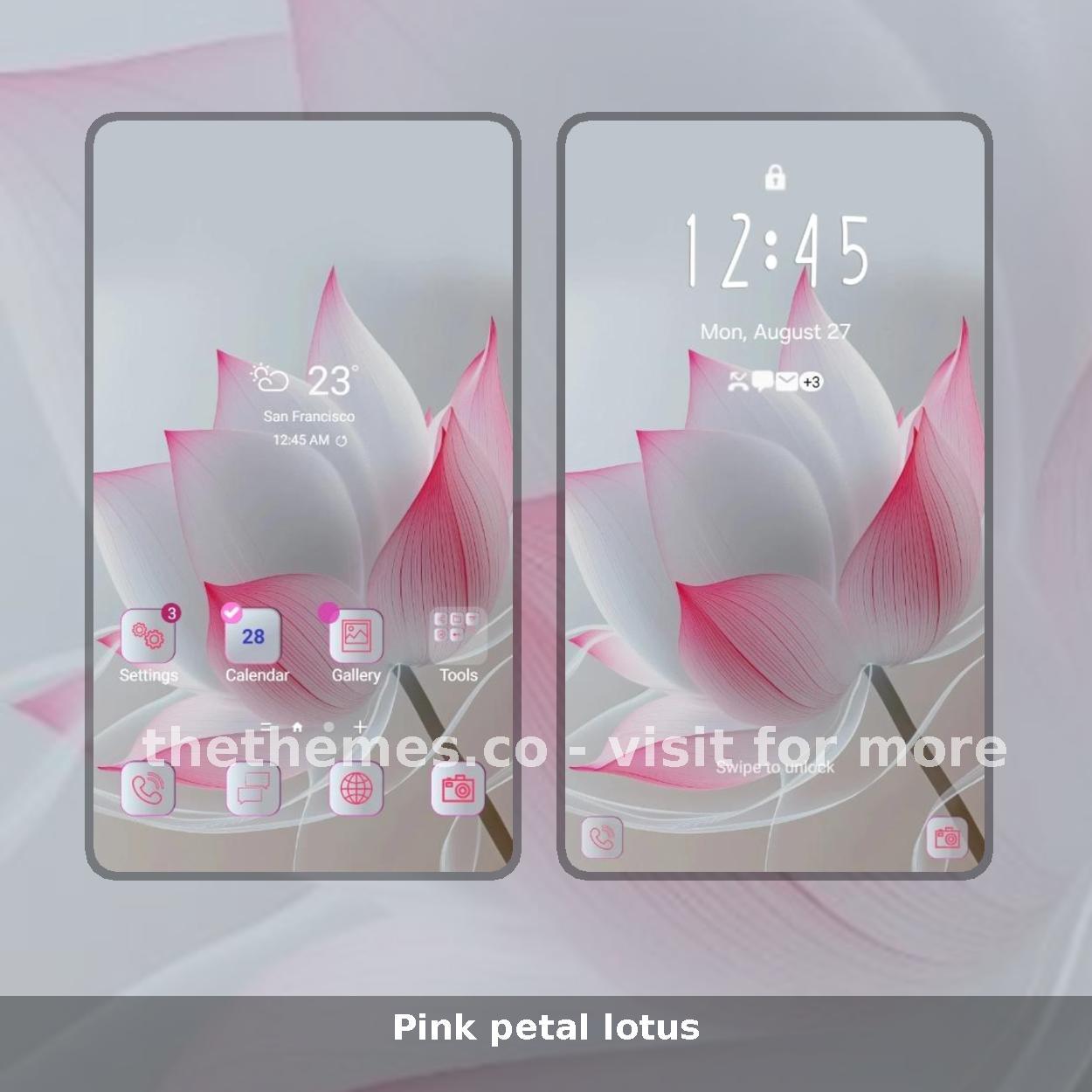 Pink petal lotus