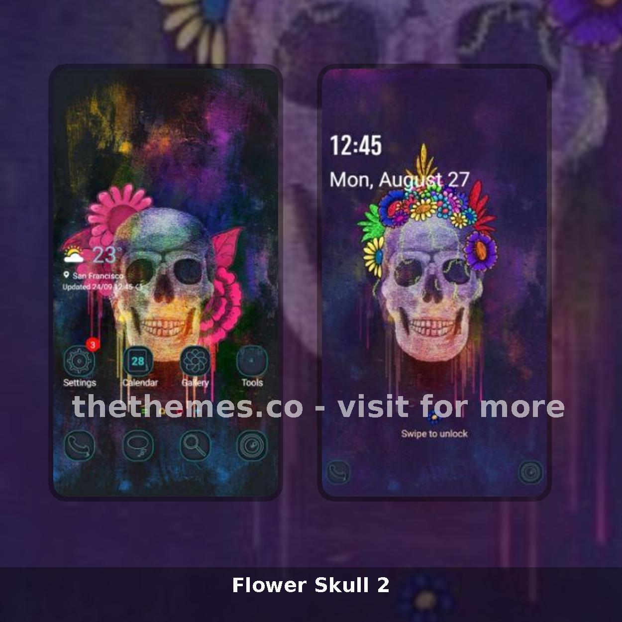 Flower Skull 2