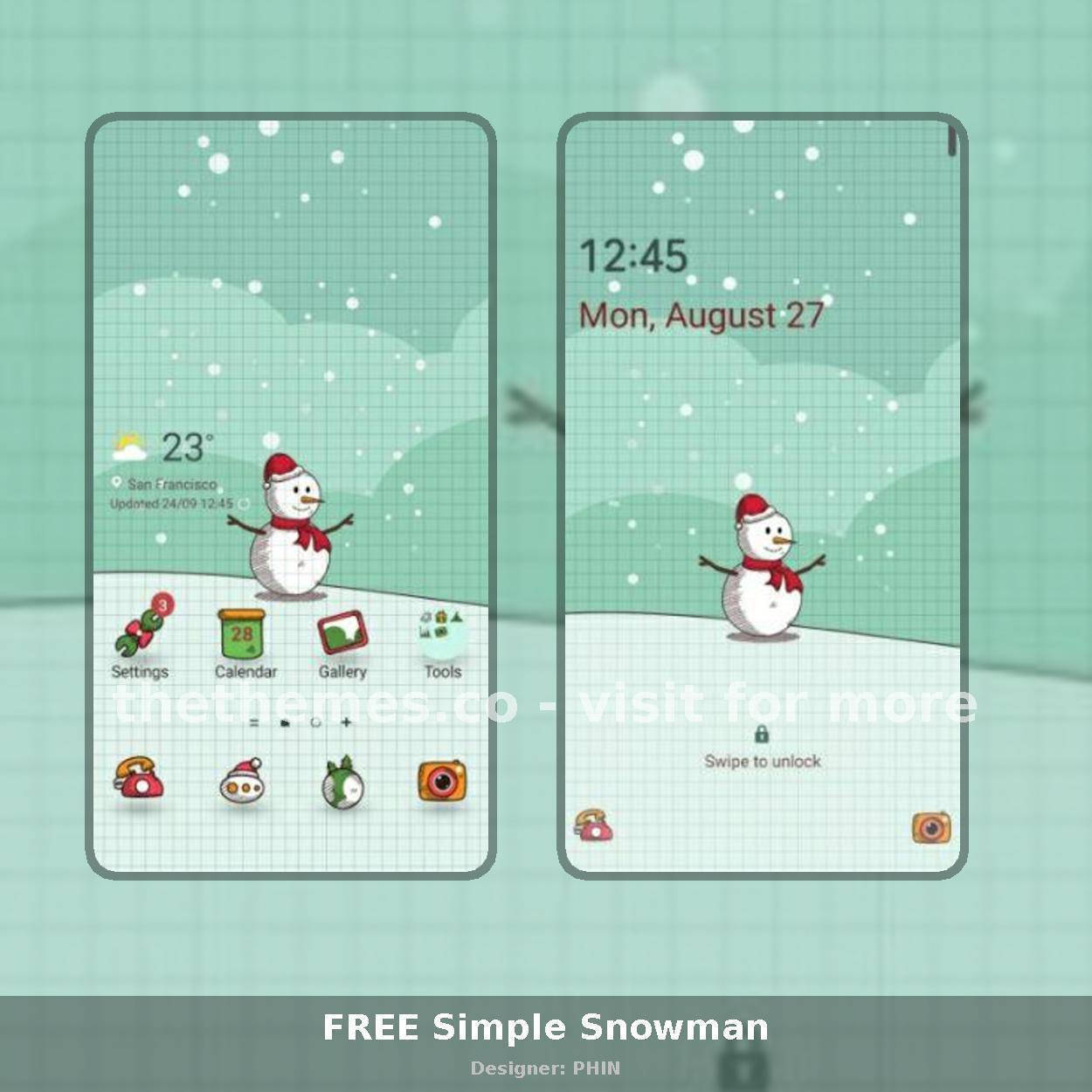 FREE Simple Snowman