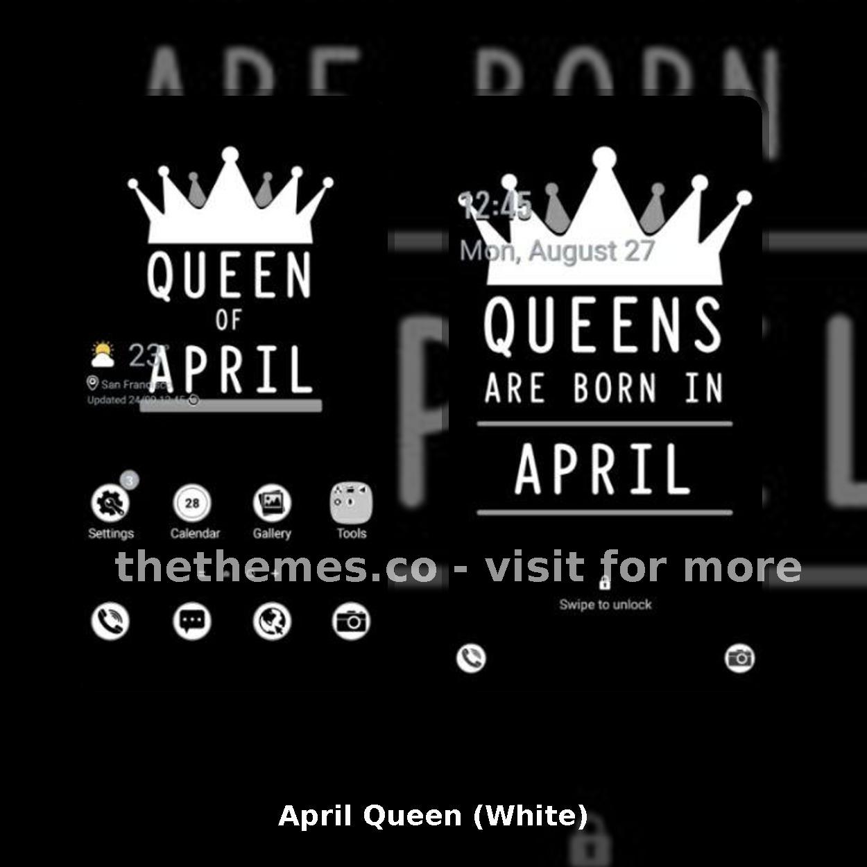 April Queen (White)