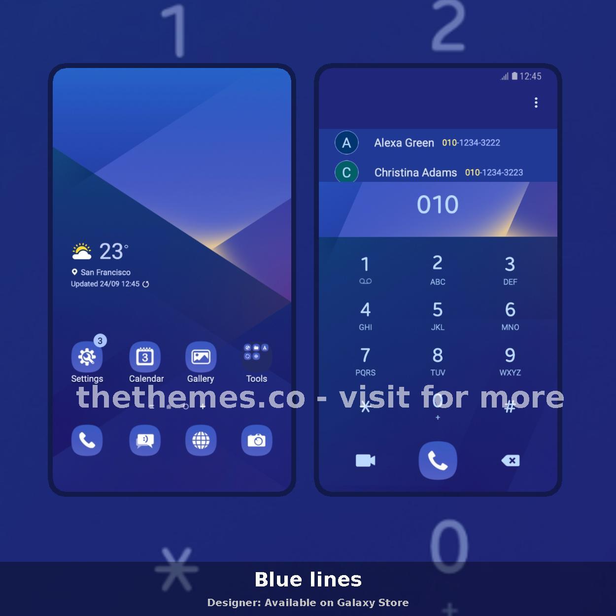 Blue lines
