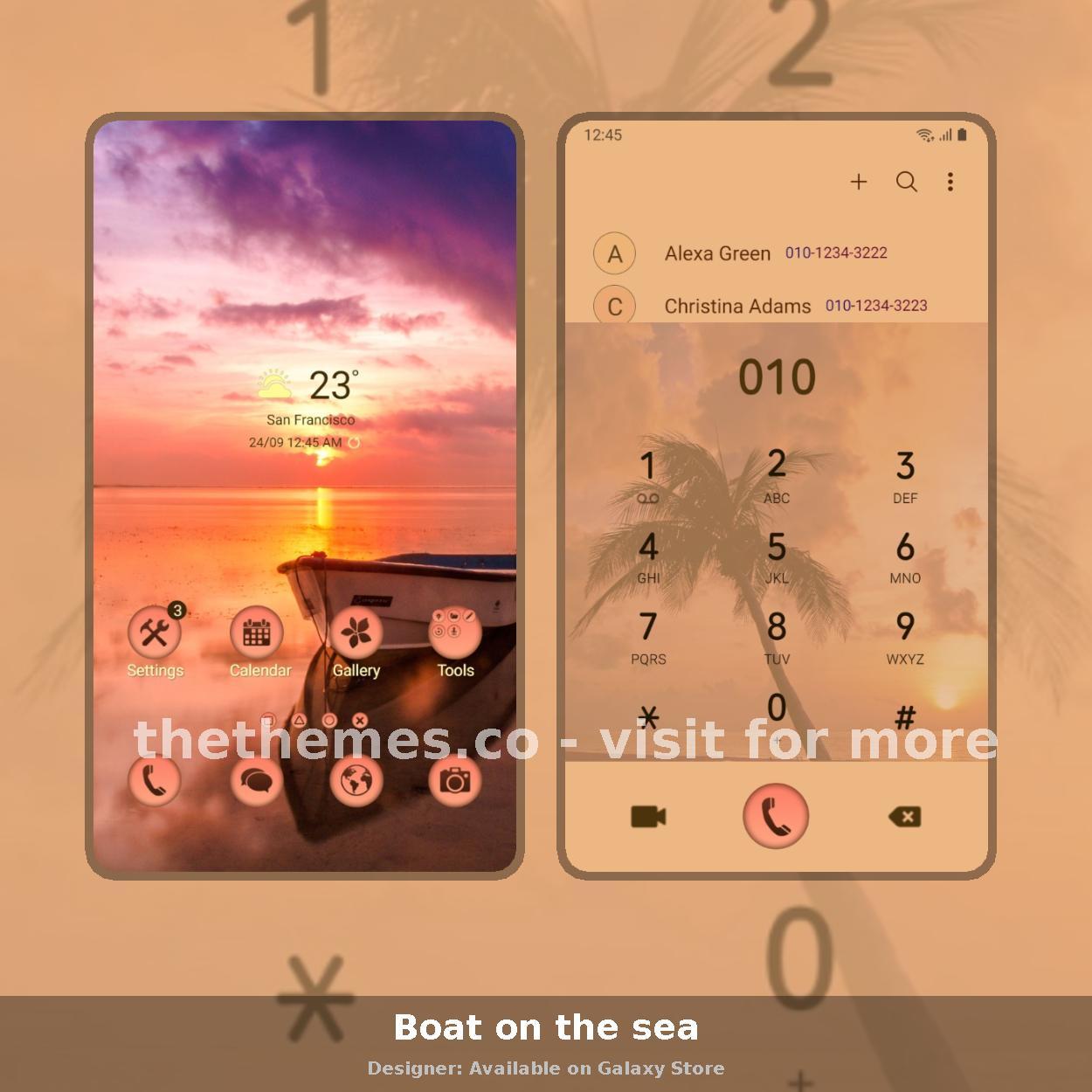 Boat on the sea