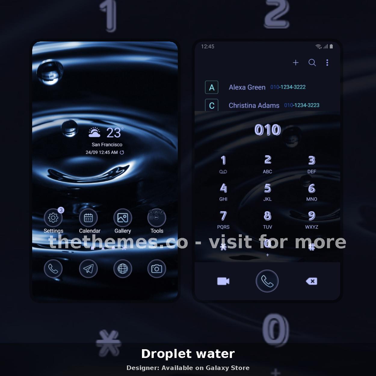 Droplet water