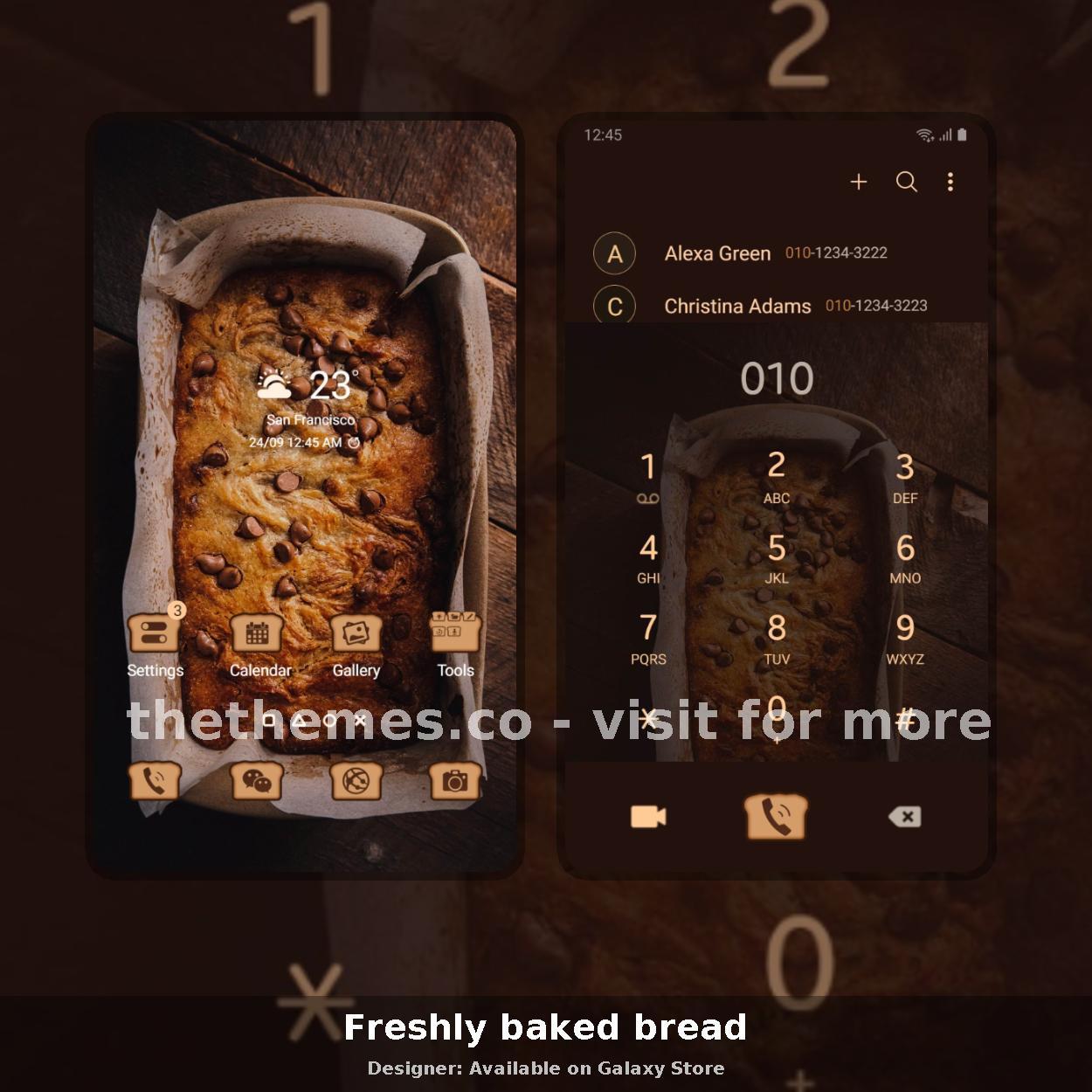 Freshly baked bread