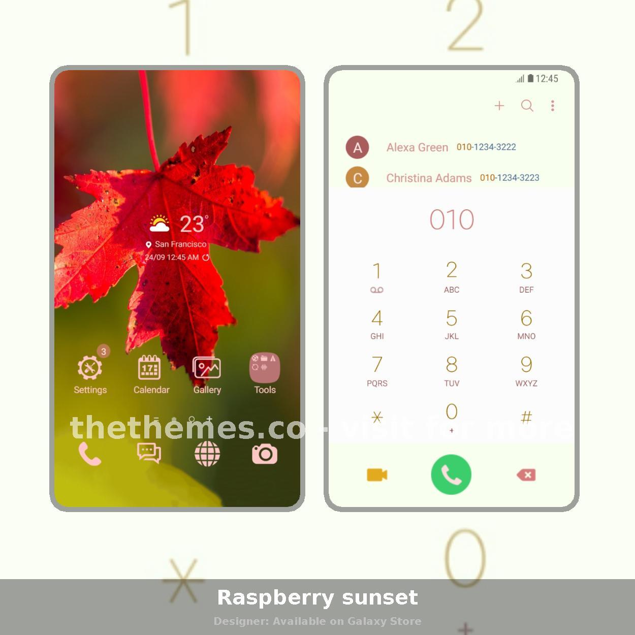 Raspberry sunset