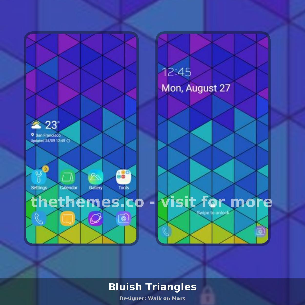 Bluish Triangles