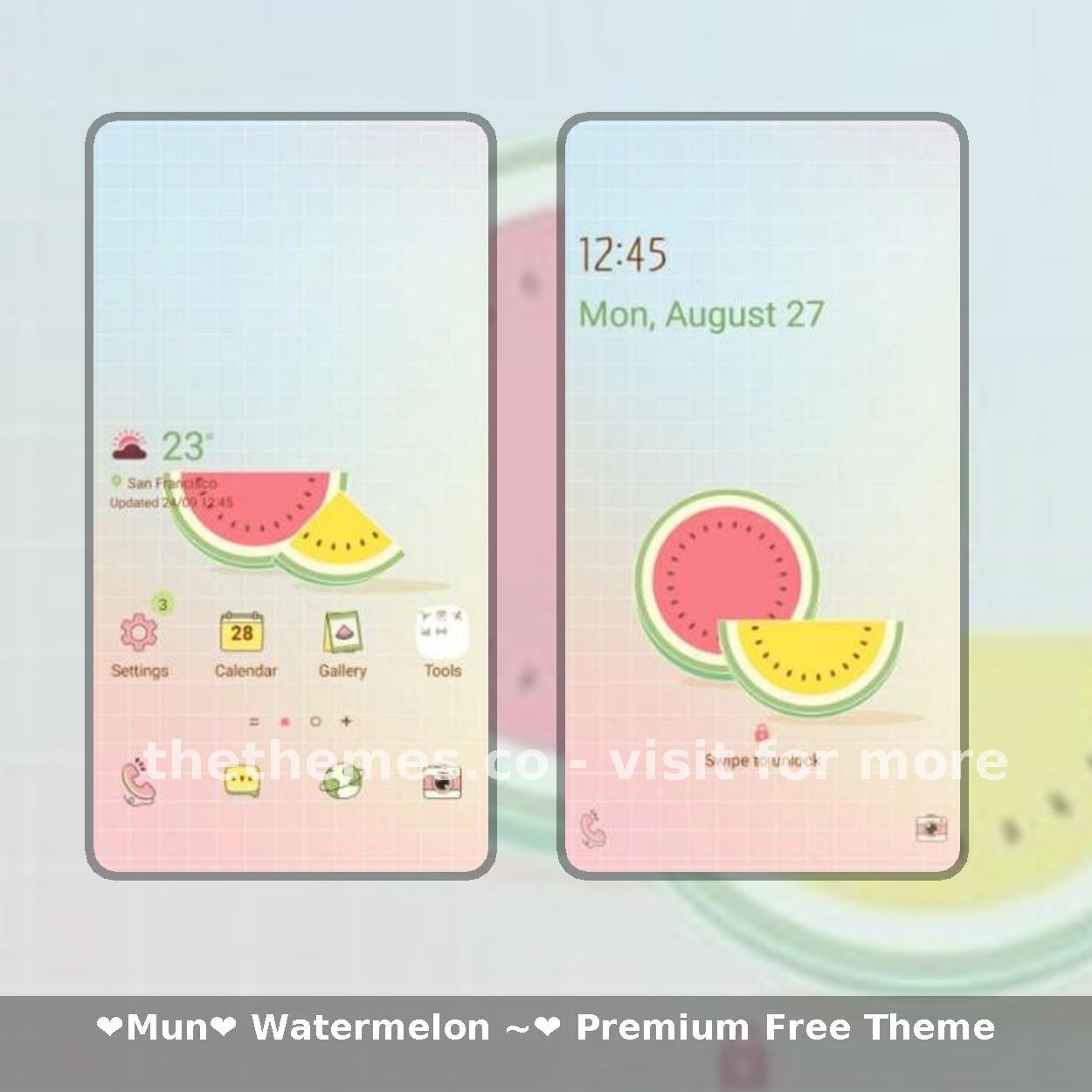 ❤️Mun❤️ Watermelon ~❤️ Premium Free Theme