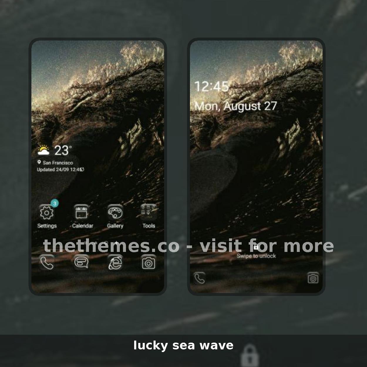 lucky sea wave