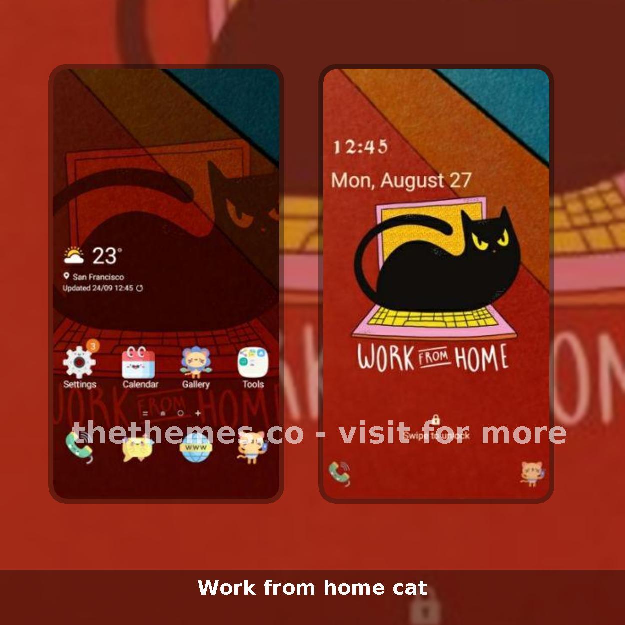 Work from home cat