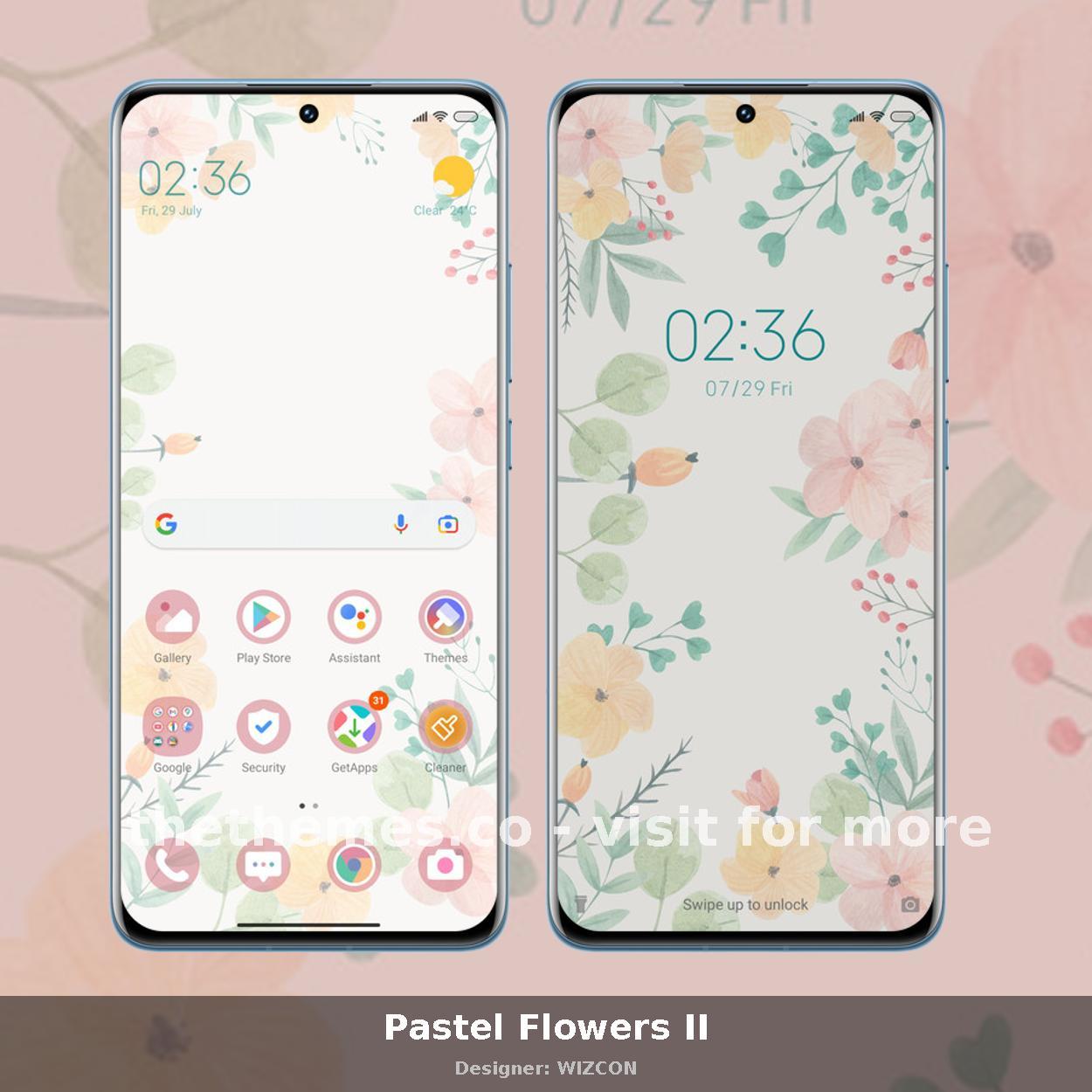 Pastel Flowers II