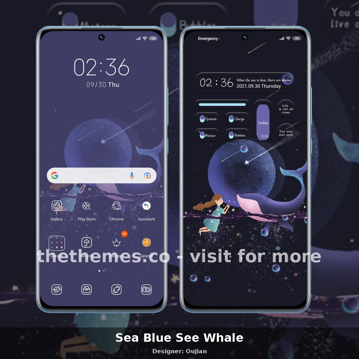 Sea Blue See Whale