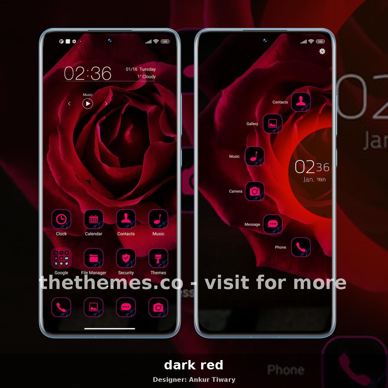 dark red