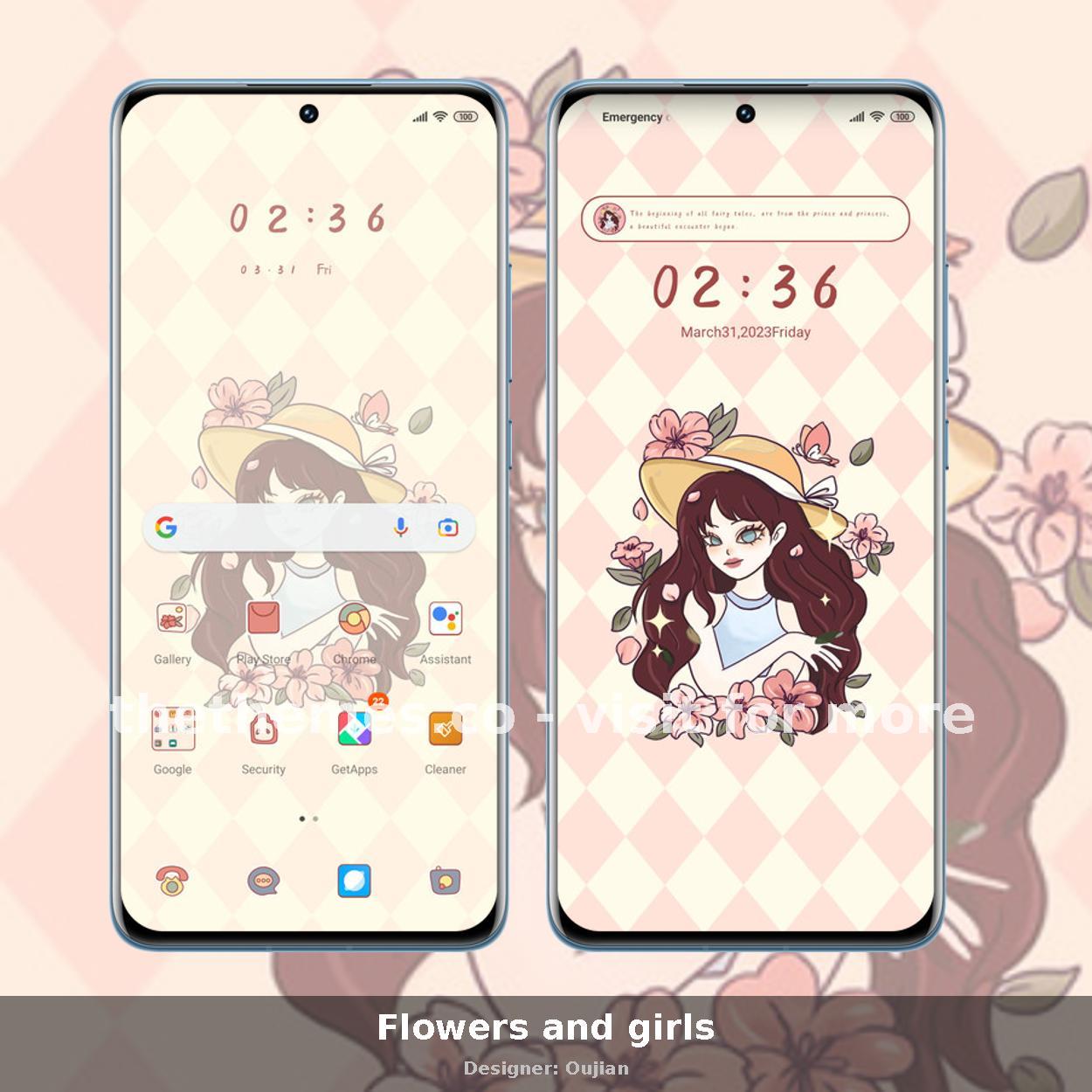 Flowers and girls