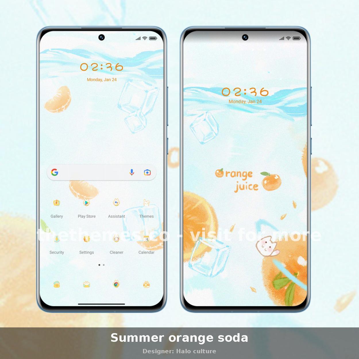 Summer orange soda