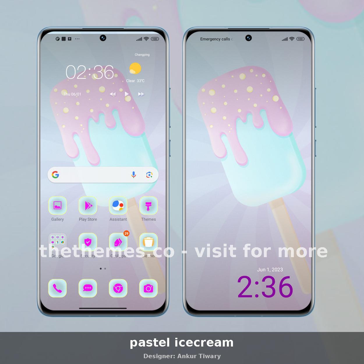 pastel icecream