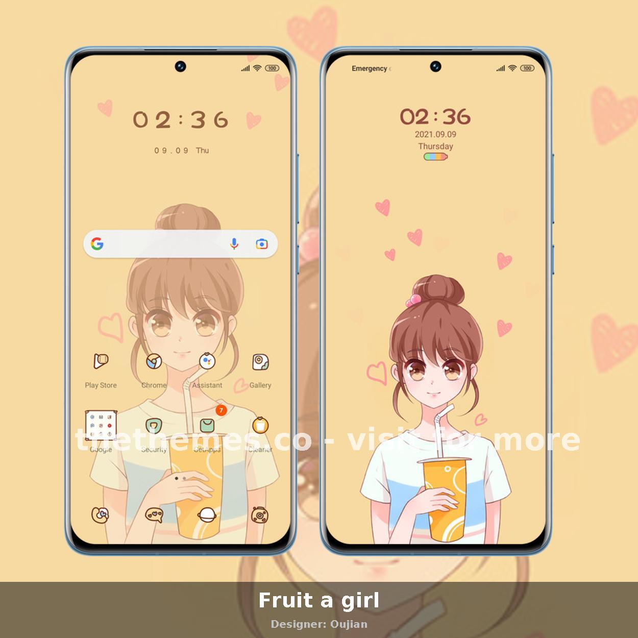 Fruit a girl