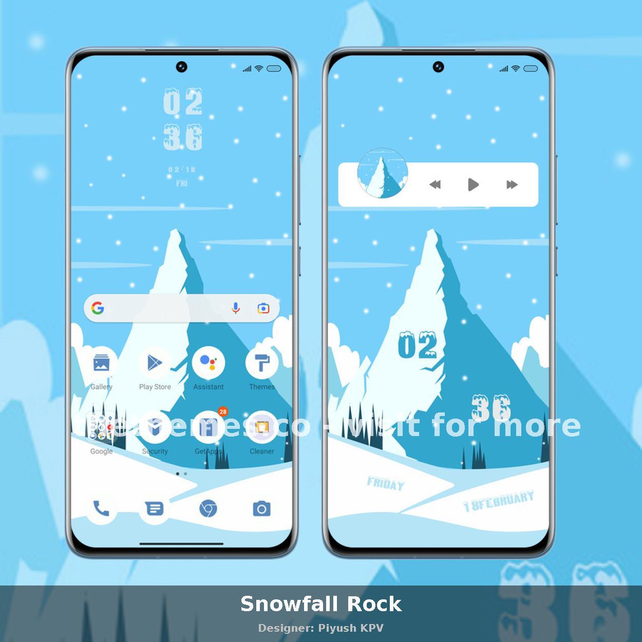 Snowfall Rock