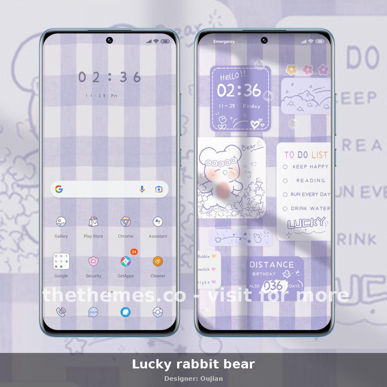Lucky rabbit bear