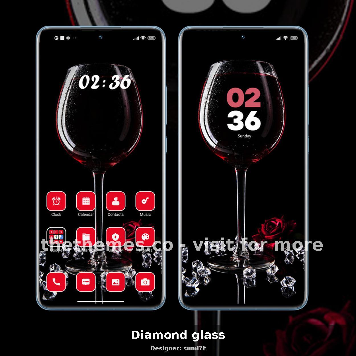 Diamond glass
