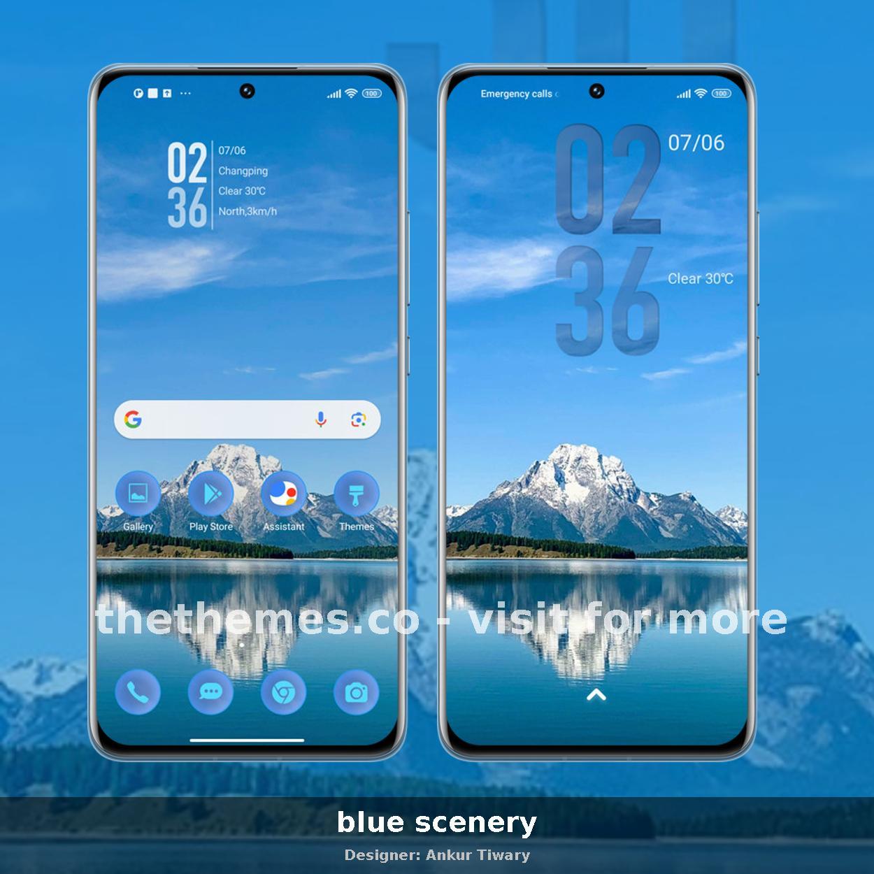 blue scenery
