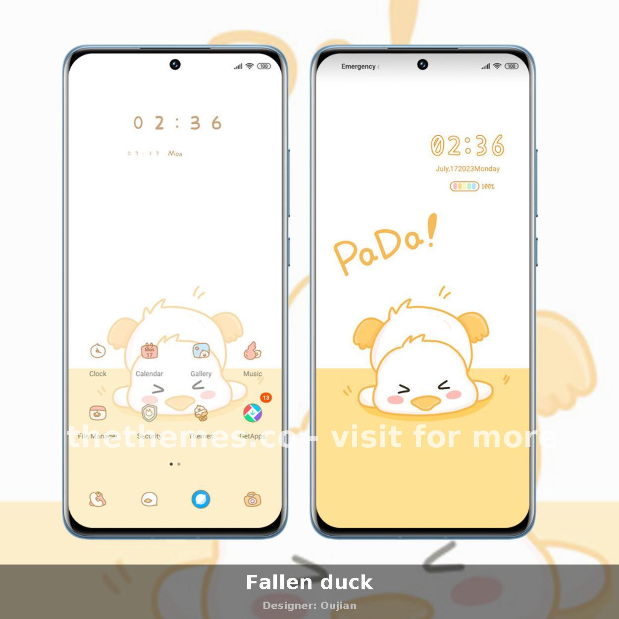 Fallen duck