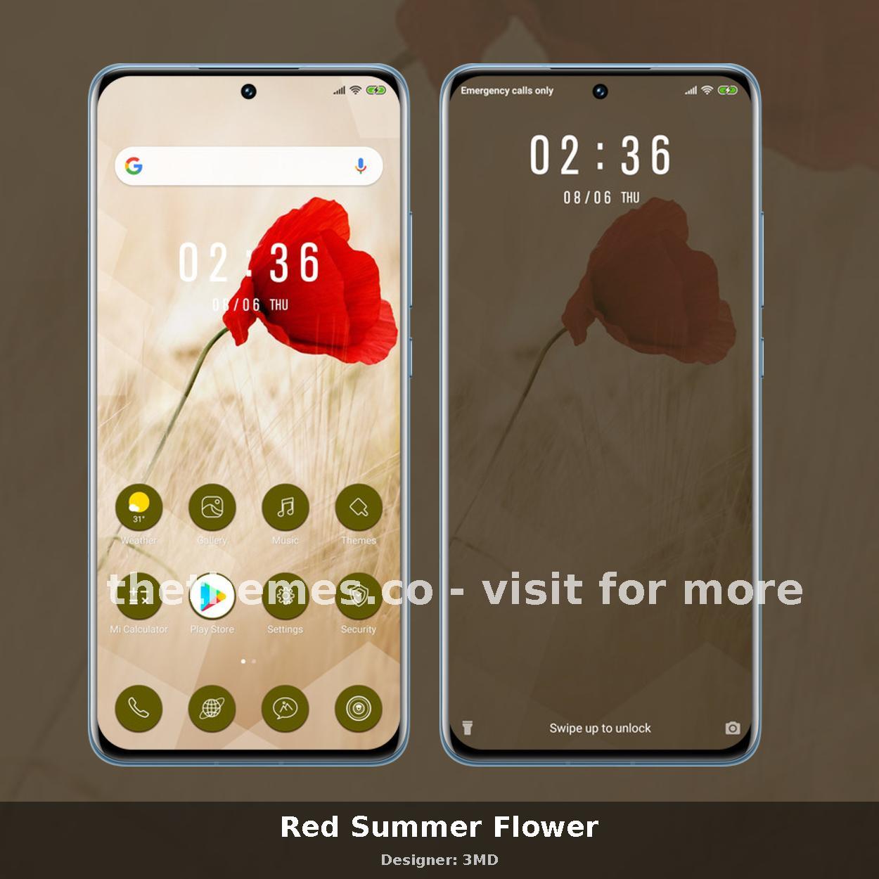 Red Summer Flower