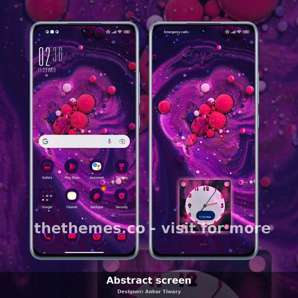 Abstract screen