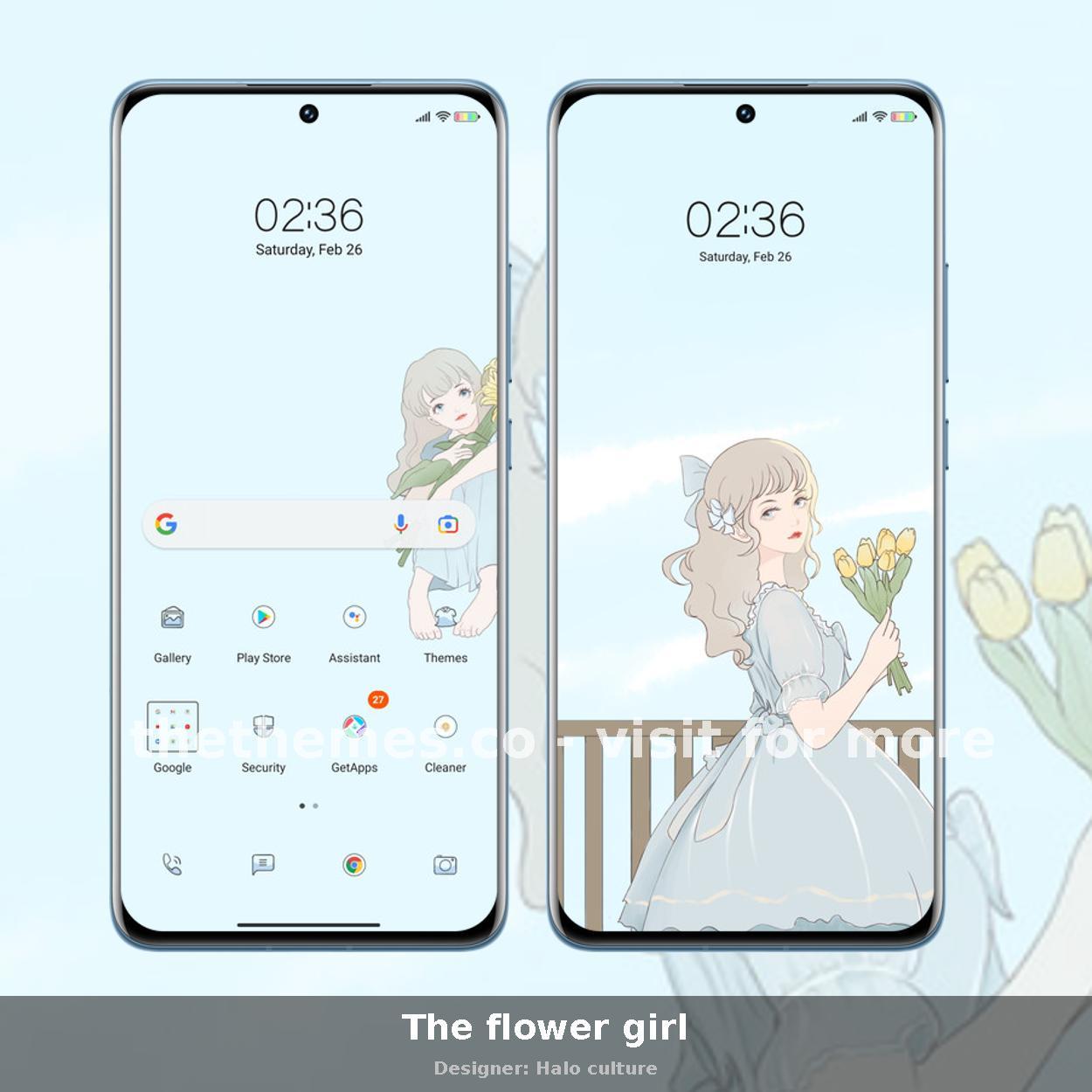 The flower girl