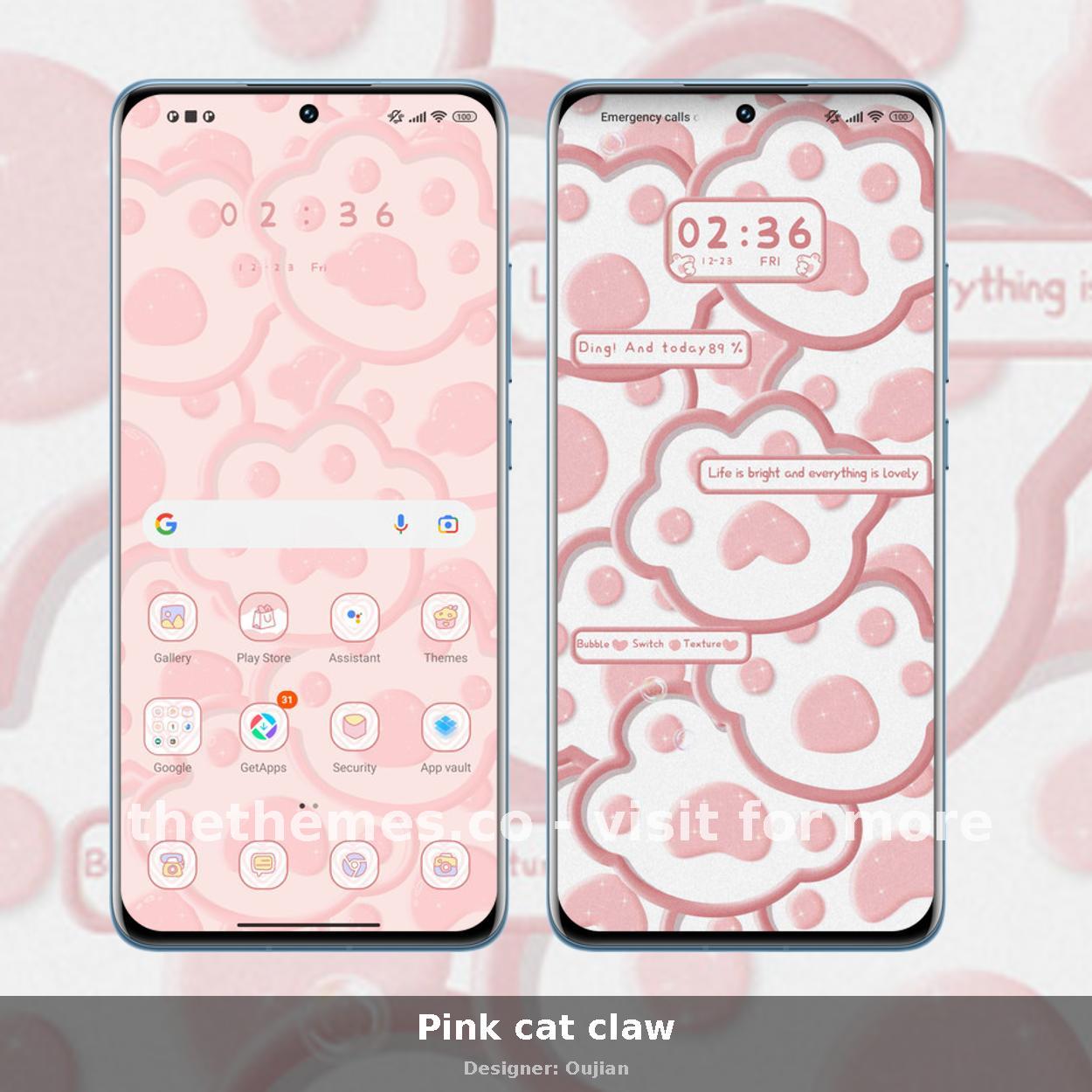 Pink cat claw