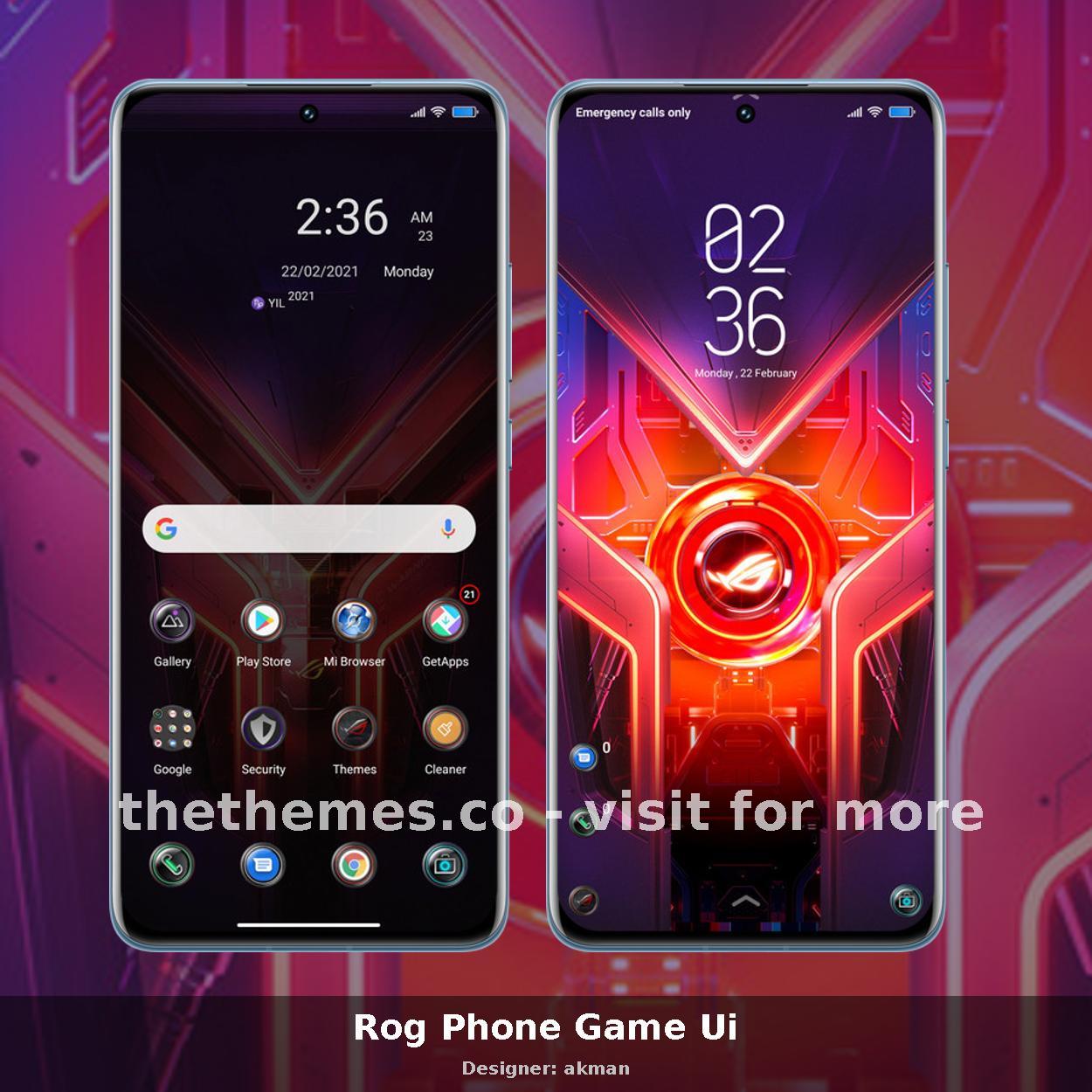Rog Phone Game Ui