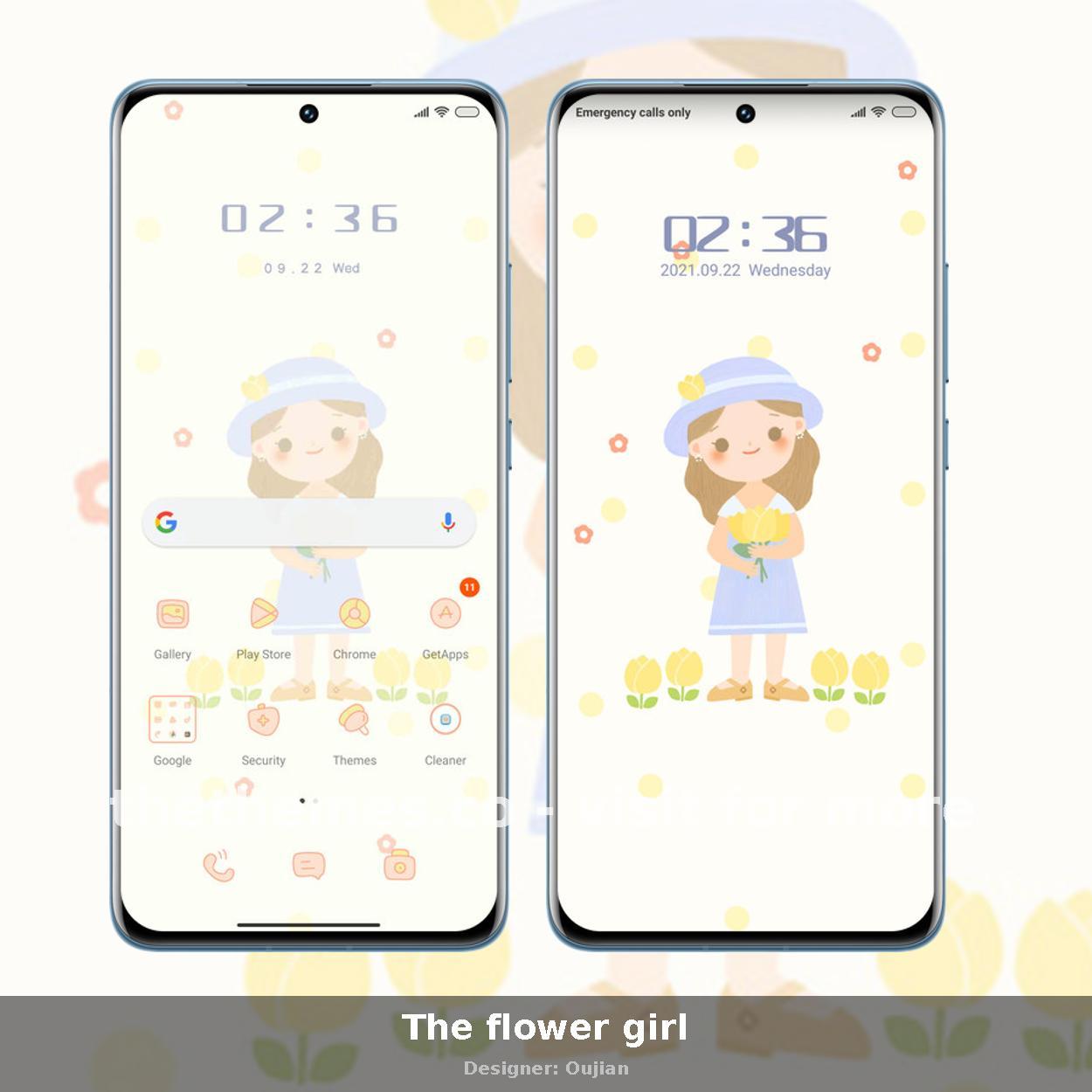 The flower girl