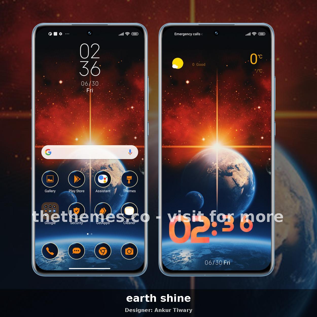earth shine